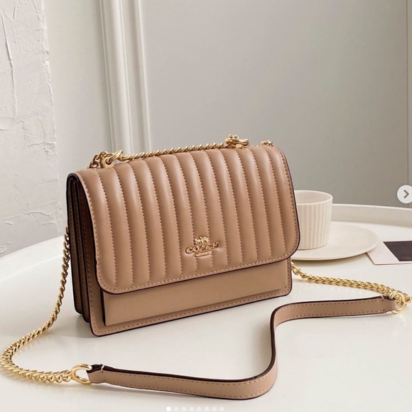 Coach Klare Crossbody with linear quilting, beige - Picture 2 of 3